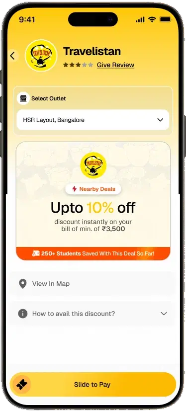 Sconto app listing hyperlocal deals nearby